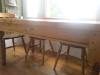 Rustic Oak table & Six Chairs