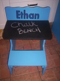 RNR Wood Product - Chalk Bench - for toddlers
