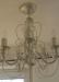 HOUSE SALE - MODERN SILVER 5 ARM CHANDELIER +BULBS