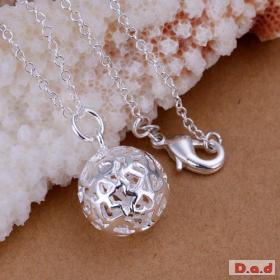 925 Silver Hollow Ball Necklace ONLY Â£3.99