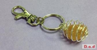 Carnelian Crystal Keyring