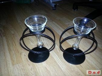 Pair tea light holders