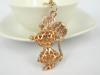 B Mouse Keyring Fashion Rhinestone Crystal Charm Pendant Key Bag Chain Gift