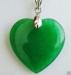 Beautiful Green Jade Heart-shaped Necklace ONLY Â£3.99