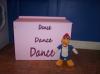 New & Unique 'Dance' Sturdy Storage /Toy/MDF Box with hinged lid