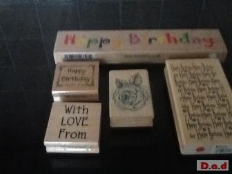 Rubber stamps for craft work